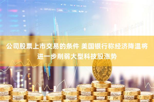公司股票上市交易的条件 美国银行称经济降温将进一步削弱大型科技股涨势