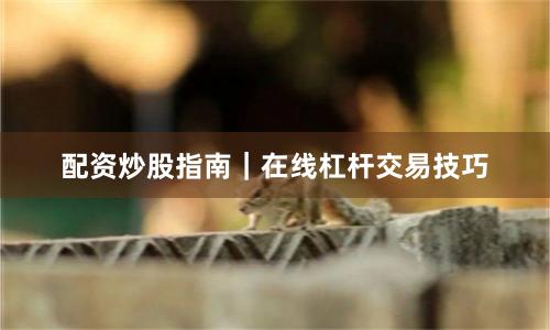 配资炒股指南｜在线杠杆交易技巧